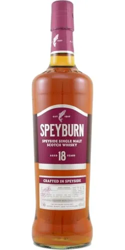 Speyburn 18 Years Old Single Malt Scotch Whisky - Whisky mit bernsteinfarbener Note, tropischen Früchten und langanhaltendem, rauchigem Abgang. Ideal als edles Geschenk für Genießer.