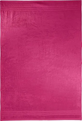REDBEST Badetuch New York pink Größe 100x150 cm - leichte, weiche Qualität, saugstark, sehr strapazierfähig, 100% Baumwolle