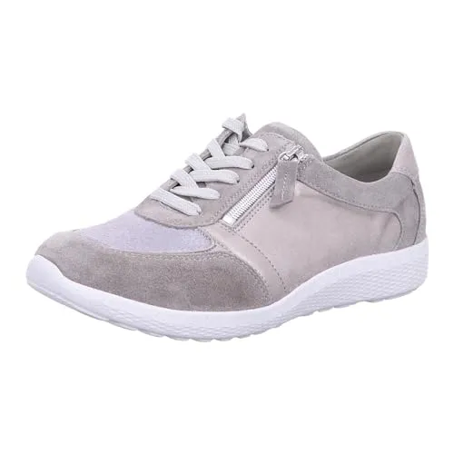 Waldläufer 815M01-407 Kalea Grey Stein Gr. 40 - Damen-Schnürhalbschuhe aus hochwertigem Echtleder, ideal für den ganzen Tag mit optimalem Tragekomfort und stilvollem Design.