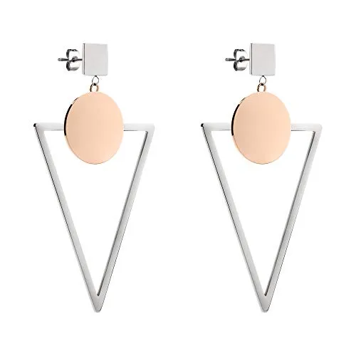 LIEBESKIND BERLIN Ohrringe aus Edelstahl - Ohrringe für Damen im angesagten 70ies Look, aus hochwertigem Edelstahl, poliert und perfekt kombinierbar – ein zeitloses Geschenk für jeden Anlass.