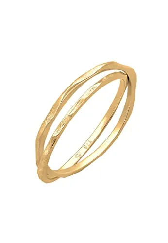 Elli Ring Damen Vintage Look aus 925 Sterling Silber - Eleganter Wickelring aus 925 Sterling Silber, anlaufgeschützt und hochglanzpoliert. Perfekt für jeden Anlass, ob festlich oder leger - ein Must-Have für moderne Frauen.