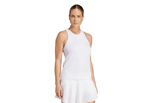 adidas Damen Club Tennis Climacool Tank, White, S - Tennis Tanktop für Damen, schmal geschnitten mit CLIMACOOL-Technologie für optimale Atmungsaktivität und Komfort während des Spiels.
