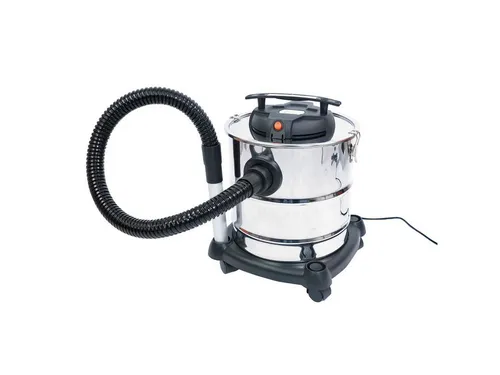FUXTEC Aschesauger K416 - Vollautomatischer Aschesauger mit 20 l Behältervolumen, leicht und mobil mit auswaschbarem HEPA-Filter und robustem Edelstahl-Design