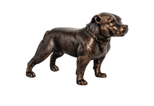 Aubaho Dekoobjekt Eisenfigur Staffordshire Bullterrier - Deko-Objekte, stilvolle Eisenfigur eines Staffordshire Bullterrier, verleiht Ihrem Raum einen antiken Charme und ist ein Blickfang für Hundeliebhaber.