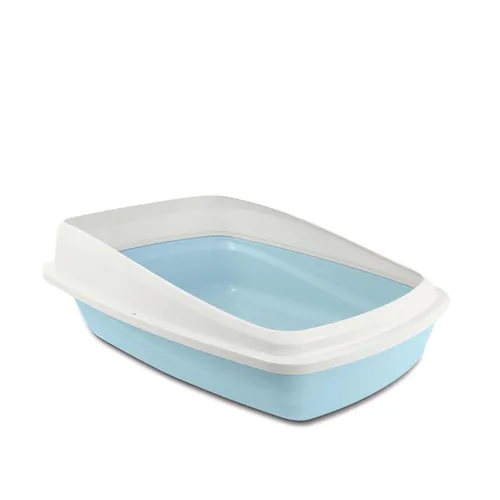 Catit Katzentoilette Größe L, mit Rand, blau/grau 36623 von Catit