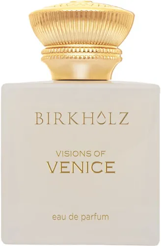 Birkholz Visions of Venice Eau de Parfum - Unisex Duft, der die geheimnisvolle Atmosphäre Venedigs einfängt – mit würzigen und blumigen Noten, die Freiheit und das einzigartige Flair der Stadt erwecken.