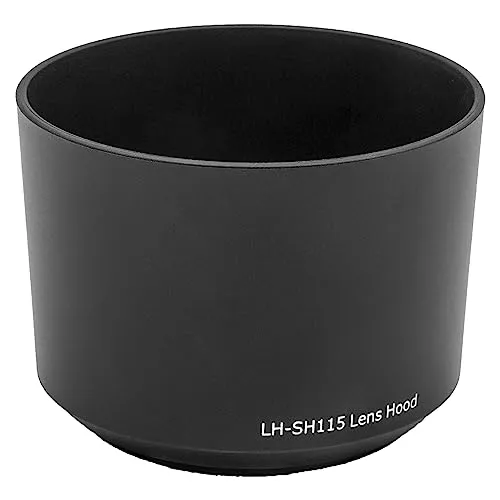vhbw Gegenlichtblende kompatibel mit Sony E 55-210mm F4.5-6.3 OSS Objektiv Schwarz, Kunststoff, Rund, 7,5 cm