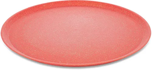 KOZIOL Connect Plate Teller 4er-Set Nature Coral in rot von koziol