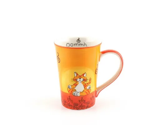 Mila Becher Mila Keramik-Teebecher Oommh Katze, Keramik in orange von Mila