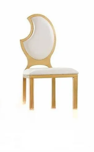 Moderne Polsterstühle für Esszimmer - Luxus Edelstahl Lounge Sessel - Elegante Polsterstühle mit hochwertigem Edelstahlgestell, ideal für das Esszimmer. Maße: 45 x 45 x 91 cm, moderner Stil, kein Montageaufwand.
