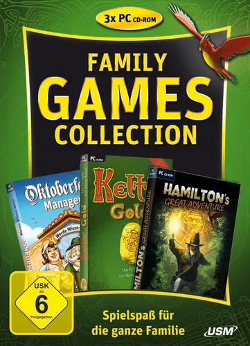 Family Games Collection, 3 Spiele PC, Keltis, Oktoberfest, Hamiltons, NEU/OVP