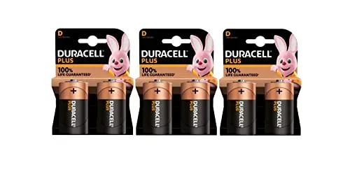 Duracell D plus LR20 MN1300 Alkaline (3 Blister mit je 2 Batterien) 6 Batterien 6 x