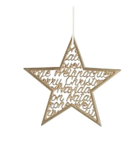 Räder Goldstern Hänger Text