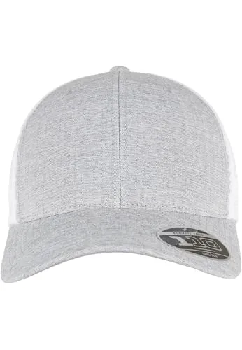 Flexfit 110 MESH Cap 2-Tone,Melange Silver/White one Size