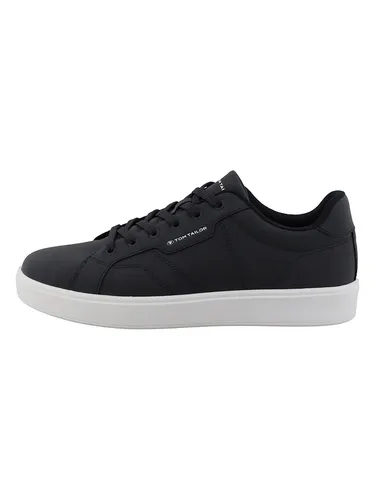 TOM TAILOR Licence Sneaker aus Lederimitat - Weiß, Größe 43 EU - Stylischer Sneaker aus hochwertigem Lederimitat für einen modernen Look. Bequem mit Bindeverschluss und ideal für den Alltag. Perfekt für jeden Anlass!