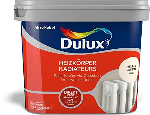 Dulux HEIZKOERPERFARBE SAT HELL-LEIN. 750ML, 5280706, Helles Leinen, 0.75 Liter
