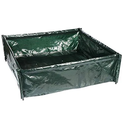 com-four® Pflanzenwachstumstasche - Mini-Beet ideal für Balkon und Terrasse - Pflanzbeutel für Pflanzen, Gemüse, Kräuter, Blumen - ca. 75 x 75 x 25 cm