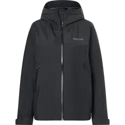 Marmot Wm's Minimalist Pertex Jacket schwarz L - Damen Outdoorjacke aus 100% recyceltem Polyester, wasserdicht und atmungsaktiv mit verstellbarer Kapuze, ideal für Bergsteigen und Wandern.