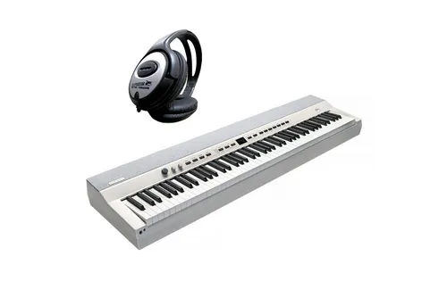 Kurzweil Stage Piano KAP1-WH - 88 Tasten Digitalpiano mit Kopfhörer - Keyboards: Hochwertiges Stage-Piano mit 88 vollgewichteten Tasten, authentischem Spielgefühl und Bluetooth 5.2 für drahtlose Audioverbindung.