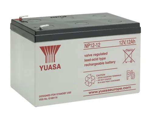 Yuasa NP12-12 Bleiakkus PB 12000 mAh (12 V) von Yuasa
