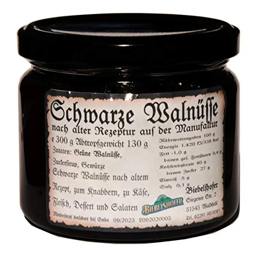 Schwarze Walnüsse, Schwarze Nüsse 300 g