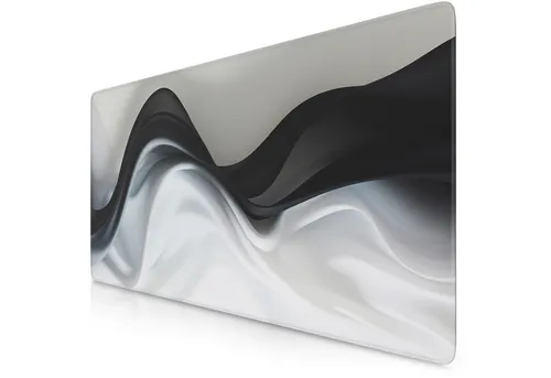 Titanwolf Gaming Mauspad XXL Speed Mousepad 900 x 400 x 3 mm, Schreibtischauflage, abwaschbar, rutschfeste Rückseite, Geschwindigkeit & Präzision, Modern Wave
