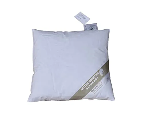 Betten Hofmann Kopfkissen 40x40 cm - Kissen aus 100% Daunen, kuschelig und waschbar bis 60°C, ideal für höchsten Schlafkomfort.