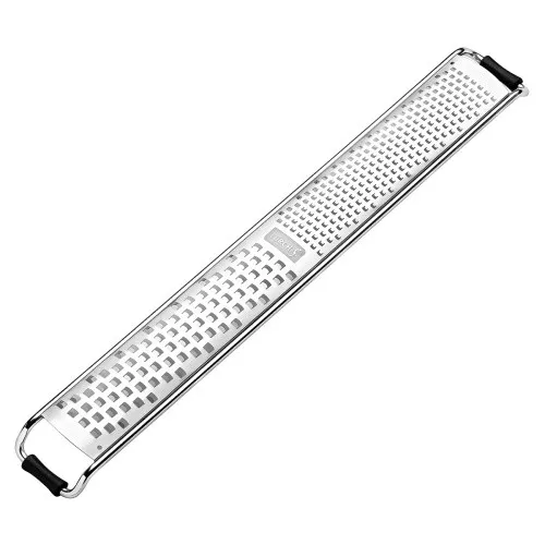 Lurch Käsereibe RazorTech Reibe Duo RT40 schwarz - Edelstahl Reibe mit feiner und mittlerer Raspel, ideal für vielseitige Käseschneiderei in der Küche.