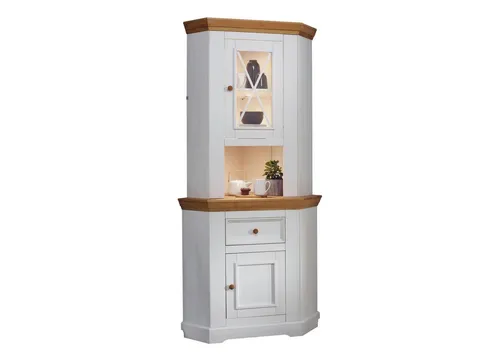 möbelando Buffet WZ-0133 aus Kiefer massiv in Weiß