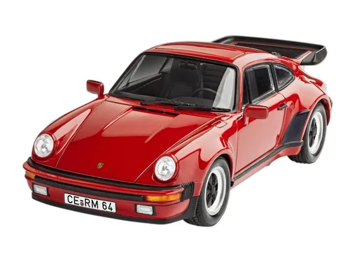 Revell 05634 - 1/24 Porsche 911 Turbo Geschenkset - 50th Anniversary - Exklusives Bausatz-Modell im Maßstab 1:24, ideal für Modellbau-Enthusiasten und Porsche-Fans, perfekt als Geschenk!