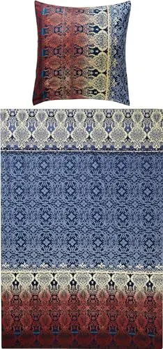 REDBEST Bettwäsche Renforcé blau 135x200 cm - Bettwäsche-Set aus 100% Baumwolle, pflegeleicht und mit Wendeoptik für individuellen Stil, ideal für erholsamen Schlaf.