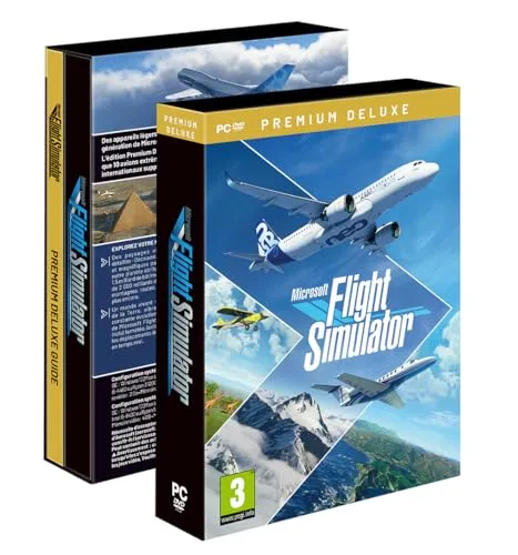 Microsoft Flight Simulator 2020 Premium Deluxe Edition – Mehrsprachige DVD-ROM - Erlebe die Welt der Flugsimulation mit der Premium Deluxe Edition. Für Windows 10 optimiert, bietet es beeindruckende Grafiken und ist für alle Flugbegeisterte geeignet.