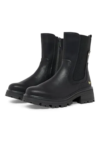 MUSTANG Chelsea Boots Schwarz EU 38 - Wanderschuhe mit Kunstleder-Obermaterial und tragefreundlichem Fleece-Innenfutter für optimalen Komfort bei jedem Schritt.