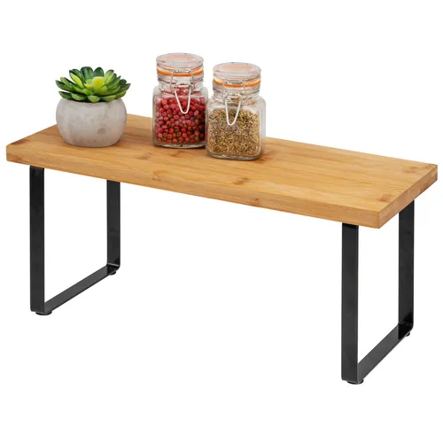 bremermann Küchenregal aus Bambus - freistehendes Gewürzregal - Praktisches Küchenregal aus Bambus für optimale Ordnung und Übersicht. Ideal für Küche, Büro oder Wohnzimmer, einfach aufzubauen und ein echter Blickfang!