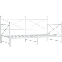 vidaXL Ausziehbares Tagesbett Weiß 107x203 cm von vidaXL