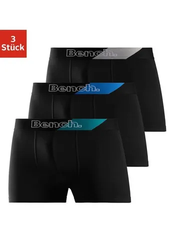 Bench. Boxer Boxershorts für Herren (Packung, 3-St) Unterhosen mit modischem Streifen im Webbund