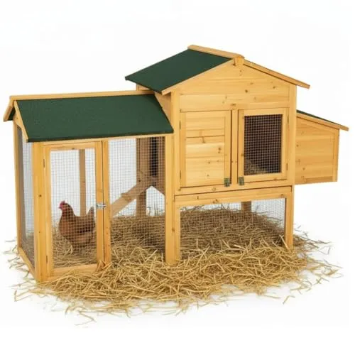Melko Hühnerhaus mit Auslauf für 4-6 Hühner