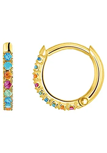 Thomas Sabo Damen Ohrringe Einzel Creole mit Weißen Steinen von THOMAS SABO