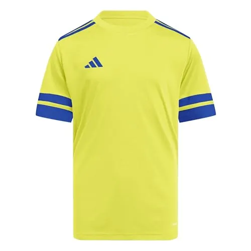 adidas Unisex Kids SQUADRA25 Jersey Short Sleeve Kids, Team Yellow/Team royal Blue, 9-10 Years