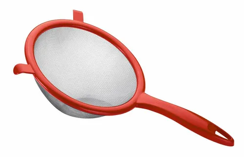 Tescoma Presto Küchensieb Passiersieb Ø 14 cm rot Sieb Abtropfsieb