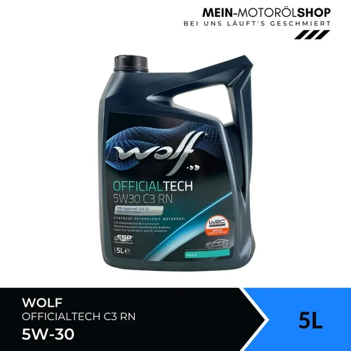 Wolf Motoröl WOLF OFFICIALTECH 5W30 C3 RN 1051986
