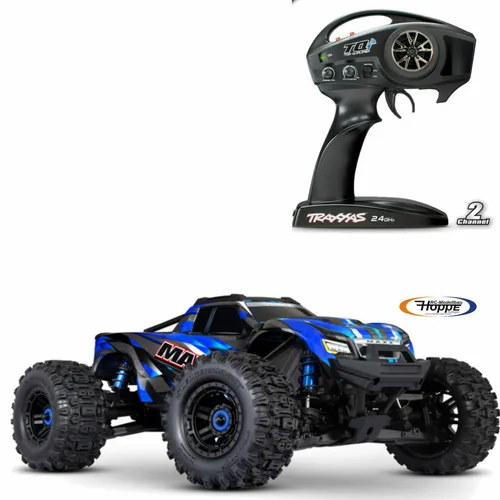 Traxxas TRX89086-4-BLUE Wide Maxx Monster Truck Blau - RC-Modelle, leistungsstarker Brushless-Motor für beeindruckende Geschwindigkeiten bis zu 95 km/h und Offroad-Performance.