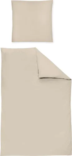 Xxxl Bettwäsche Beige 240x220 cm - Oeko-Tex® Standard 100 - Hochwertige Satin-Bettwäsche in Übergröße (240x220 cm) aus 100% Baumwolle mit Seiden-Finish. Pflegeleicht, bügelleicht und hautfreundlich, ideal für einen erholsamen Schlaf.