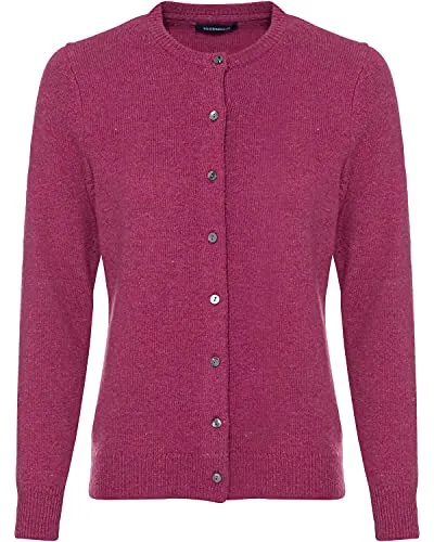 Highmoor Lambswool Cardigan Pink, 42