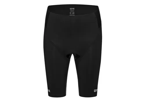 GOREWEAR SPINSHIFT Kurze Tights+ Damen, Black, XS - Kurze Damen-Tights für Fahrradfahrerinnen, ideal für Training und Wettkampf. Mit ADVANCED Brand Core Sitzpolster und atmungsaktiven, recycelten Materialien für höchsten Komfort.