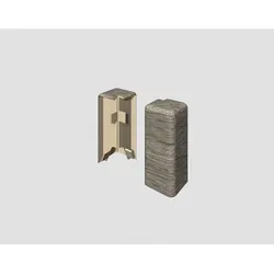 Egger Holzwerkstoffe Aussenecke Außenecke, Grau, Eiche, Kunststoff, 0.7x5.9x1.6 cm, Teppiche & Böden, Bodenbeläge, Bodenzubehör, Sockelleisten