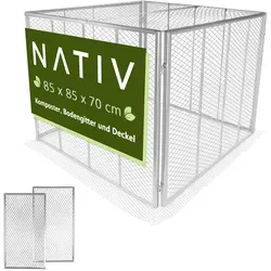 NATIV Metallkomposter 80x80x70 cm