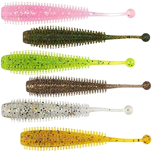 Fox Rage Creature Swing Ball - Gummiköder, Farbe:Green Pumpkin UV, Länge/Packungsinhalt:9cm / 6 Stück