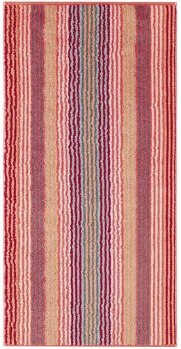 Cawö Handtuch UNIQUE Streifen BL 50x100 cm rot Handtücher in pink von Cawö