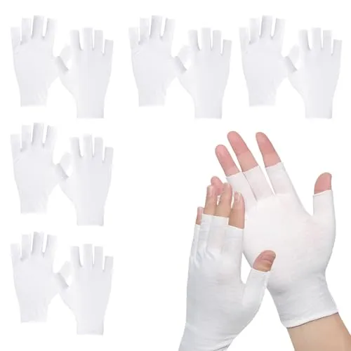 Pluvyze 5 Paar UV Baumwollhandschuhe